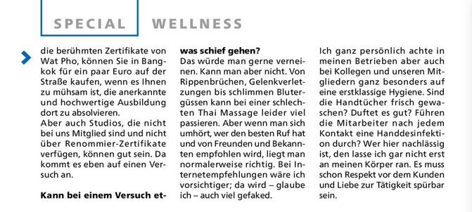 Interview Thai Massage mit Techinee Hubold Stadtmagazin Ultimo 2